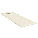 NNEVL Sun Lounger Cushion Cream 180x60x3 cm Oxford Fabric