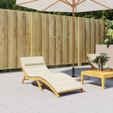 NNEVL Sun Lounger Cushion Cream 180x60x3 cm Oxford Fabric