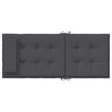 NNEVL Highback Chair Cushions 4 pcs Anthracite Oxford Fabric