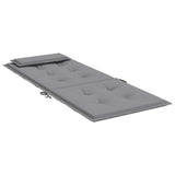 NNEVL Highback Chair Cushions 6 pcs Grey Oxford Fabric