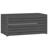 NNEVL 4 Piece Garden Box Set Grey Solid Wood Pine