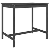 NNEVL 5 Piece Garden Bar Set Grey Solid Wood Pine