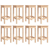 NNEVL 9 Piece Garden Bar Set Solid Wood Pine