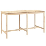 NNEVL 9 Piece Garden Bar Set Solid Wood Pine