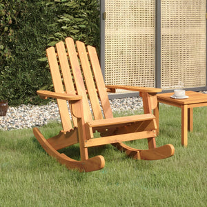 NNEVL Adirondack Rocking Chair Solid Wood Acacia