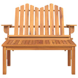 NNEVL 2 Piece Adirondack Garden Lounge Set Solid Wood Acacia