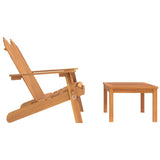 NNEVL 2 Piece Adirondack Garden Lounge Set Solid Wood Acacia