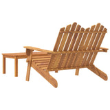 NNEVL 2 Piece Adirondack Garden Lounge Set Solid Wood Acacia