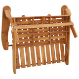 NNEVL 2 Piece Adirondack Garden Lounge Set Solid Wood Acacia