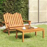 NNEVL 2 Piece Adirondack Garden Lounge Set Solid Wood Acacia