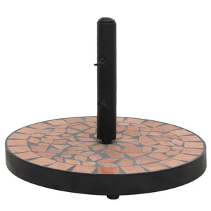 NNEVL Parasol Base Terracotta Round 12 kg