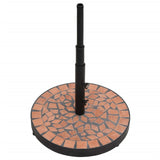 NNEVL Parasol Base Terracotta Round 12 kg