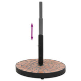 NNEVL Parasol Base Terracotta Round 12 kg