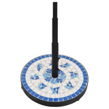 NNEVL Parasol Base Blue and White Round 12 kg