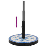 NNEVL Parasol Base Blue and White Round 12 kg