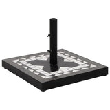 NNEVL Parasol Base Black and White Square 12 kg