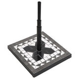 NNEVL Parasol Base Black and White Square 12 kg