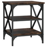 NNEVL Side Table Smoked Oak 40x42x50 cm Engineered Wood