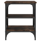 NNEVL Side Table Smoked Oak 40x42x50 cm Engineered Wood