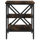 NNEVL Side Table Smoked Oak 40x42x50 cm Engineered Wood
