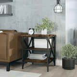 NNEVL Side Table Smoked Oak 40x42x50 cm Engineered Wood