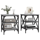 NNEVL Side Tables 2 pcs Grey Sonoma 40x42x50 cm Engineered Wood