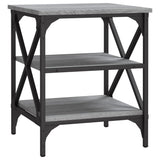 NNEVL Side Tables 2 pcs Grey Sonoma 40x42x50 cm Engineered Wood