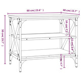 NNEVL TV Cabinet Brown Oak 60x40x50 cm Engineered Wood