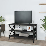 NNEVL TV Cabinet Black 80x40x50 cm Engineered Wood
