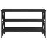 NNEVL TV Cabinet Black 80x40x50 cm Engineered Wood