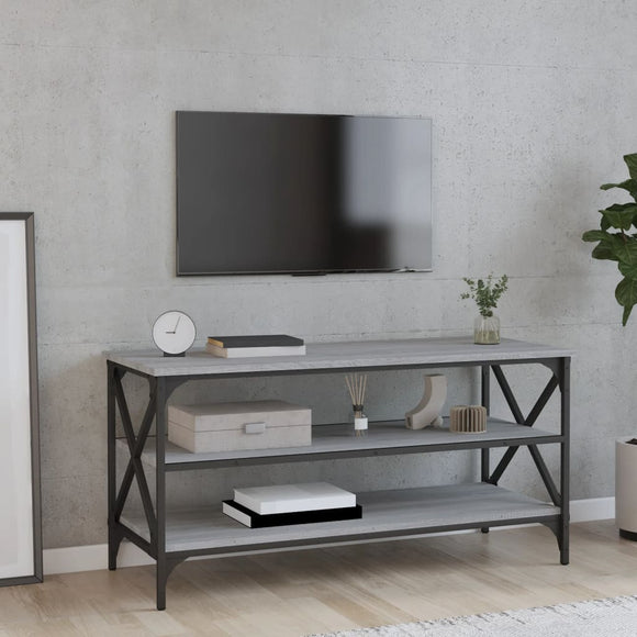 NNEVL TV Cabinet Grey Sonoma 100x40x50 cm Engineered Wood