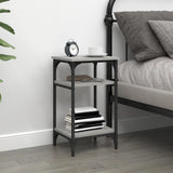 NNEVL Side Table Grey Sonoma 35x30x60 cm Engineered Wood