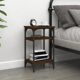 NNEVL Side Table Brown Oak 35x30x60 cm Engineered Wood