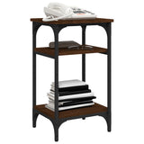 NNEVL Side Table Brown Oak 35x30x60 cm Engineered Wood