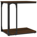 NNEVL Side Table Brown Oak 50x35x52 cm Engineered Wood