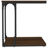 NNEVL Side Table Brown Oak 50x35x52 cm Engineered Wood