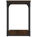 NNEVL Side Table Brown Oak 50x35x52 cm Engineered Wood