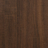NNEVL Side Table Brown Oak 50x35x52 cm Engineered Wood
