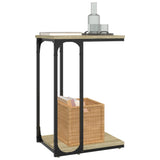 NNEVL Side Table Sonoma Oak 40x30x60 cm Engineered Wood