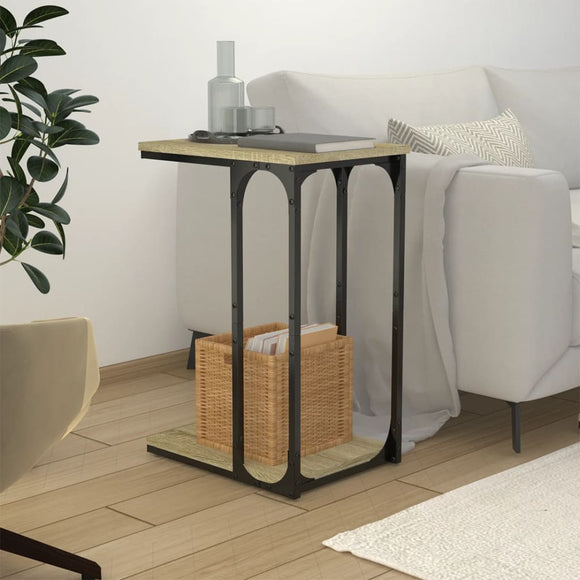 NNEVL Side Table Sonoma Oak 40x30x60 cm Engineered Wood