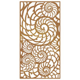 NNEVL Garden Wall Decoration 105x55 cm Corten Steel Shell Design