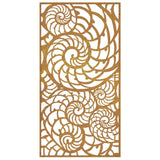 NNEVL Garden Wall Decoration 105x55 cm Corten Steel Shell Design