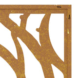 NNEVL Garden Wall Decoration 105x55 cm Corten Steel Shell Design