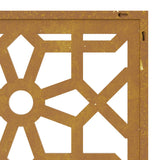 NNEVL Garden Wall Decoration 55x55 cm Corten Steel Moorish Design