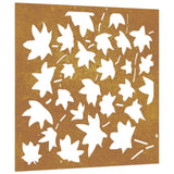 NNEVL Garden Wall Decoration 55x55 cm Corten Steel Maple Leaf Design