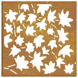 NNEVL Garden Wall Decoration 55x55 cm Corten Steel Maple Leaf Design