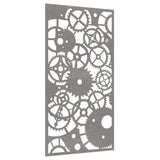 NNEVL Garden Wall Decoration 105x55 cm Corten Steel Gear Wheel Design
