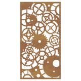 NNEVL Garden Wall Decoration 105x55 cm Corten Steel Gear Wheel Design