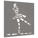 NNEVL Garden Wall Decoration 55x55 cm Corten Steel Ballet Dancer Design