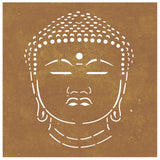 NNEVL Garden Wall Decoration 55x55 cm Corten Steel Buddha Head Design